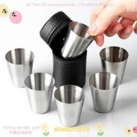 ราคา NONGYODYE 5 ชิ้น/เซ็ต 30/70ml ถ้วยสแตนเลส,ปฏิบัติ Mini ชุดแก้วไวน์,แบบพกพา Camping Outdoor Travel Drinkware สําหรับ Whisky (42121944906)