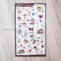 ราคา Sticker เกาหลี set 8 แผ่น made in Korea (275635628)