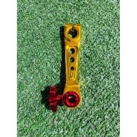 ราคา มือลิงเบรคหลัง ทาเก CNC มือลิงเบรคหลัง ไดร์สีทอง ตังปรับสีแดง (24306840592)