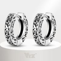 ราคา Vnox Vintage รูปแบบ Vine Hoop ต่างหูสําหรับผู้ชายเด็ก,เงินสแตนเลส Vintage Punk ต่างหู, Casual Jewlery ของขวัญ (29806106713)