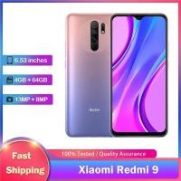 ราคา โทรศัพท์มือถือ Xiaomi Redmi 9 4G LTE ดั้งเดิมใช้ 90% ใหม่ Dual SIM 6.53 4700mAh 4GB RAM 64GB/128GB ROM 13MP+8MP+5MP+2MP Octa-Core Android SmartPhone (28156560305)
