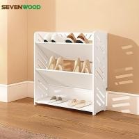 ราคา SEVENWOOD ชั้นรองเท้า วางรองเท้า ชั้นวาง ตู้รองเท้า ประหยัดพื้นที่ ชั้นวางรองเท้า 3-5 ชั้น ด้านข้างเพียง 17ซม (26487292614)