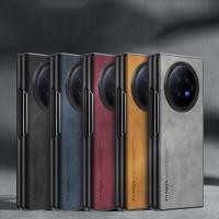 ราคา X พับ 5 ปลอกสําหรับ Vivo X พับ 5 Vivo X พับ 3 Pro Retro สไตล์ Skin Sensation หนัง PU โทรศัพท์มือถือกรณีฝาครอบ (26188451786)