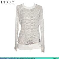 ราคา USED Forever 21 - Cream Lace Jumper Top | เสื้อแขนยาวสีครีม เสื้อลูกไม้ ซีทรู คอกลม สีพื้น สายฝอ แท้ มือสอง (27926343690)