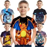 ราคา เสื้อยืดปิกาจู แบบแขนสั้นสำหรับเด็กชายและหญิง ลายการ์ตูนมีความสบายในสไตล์ฤดูร้อน (58001699866)