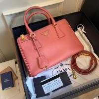 ราคา Prada Saffiano Lux Tamaris Double Zip With Strap Size 25 - Used Authentic Bag กระเป๋า มือสอง ของแท้ % (17496447276)