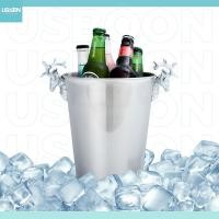 ราคา usboon ถังไวน์ ถังน้ําแข็ง ถังแช่ขวดไวน์ ถังน้ำแข็ง ความจุ 5 ลิตร แช่ไวน์ เบียร์ สแตนเลส สีเงิน (20082979131)