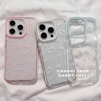 ราคา Premium Clear Hello Kitty Casing Samsung Galaxy S25 Ultra S23 S24 Fe M14 Galaxy M15 M54 S22 Plus S20 S21 5G Note 20 M23 M55 Tk2 Soft Case Hp สําหรับสาว (41517570346)