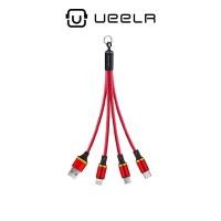 ราคา WUW รุ่น X125 สายชาร์จสามหัว 2.4A สายชาร์จ แข็งแรง ทนทาน ถ่ายโอนข้อมูลได้ (3311059174)