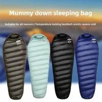 ราคา Outdoor Camping ถุงนอน Ultralight Mummy ขนเป็ด อุ่นและเบาสำหรับการพกพา (41023556769)