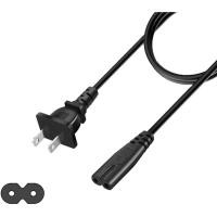 ราคา ทีวีสายไฟ 10Ft ปลั๊กยาวสําหรับ Samsung LG TCL Sony Hisense Apple (UL Listed - Non Polarized, 125V - 18 AWG) (43826662825)