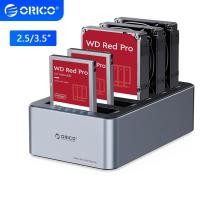 ราคา 100% Original ORICO 5 Bay 2.5/3.5 นิ้ว HDD Docking Station Offline Clone Hard Drive ภายนอกกรณี 5Bay SATA SSD Enclosure USB ประเภท C กล่อง 6656C3 (41723323976)