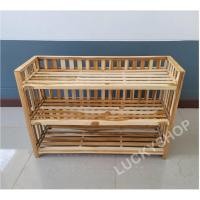 ราคา ชั้นวางรองเท้า ชั้นวางรองเท้าไม้สัก2และ 3ชั้น พร้อมส่ง (28555559506)
