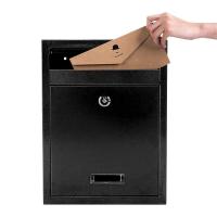 ราคา ตู้จดหมาย ตู้ไปรษณีย์ สีดำ MOUNTAIN รุ่น 006 ขนาด 21.5x8x32 cm. ตู้รับจดหมาย ตู้ไปรษณีย์ กล่องจดหมาย ตู้ใส่จดหมาย (26821000825)