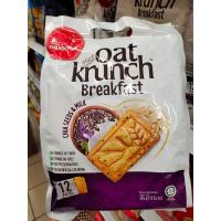 ราคา ขนมโอ๊ตธัญพืช oat krunch breakfast คุกกี้ธัญพืชอบกรอบ 384กรัม (18272271812)