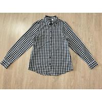 ราคา เสื้อเชิ้ตคอปกแขนยาว แบรนด์ h&สีขาวดำ ลายตาราง สภาพใหม่ ผ้าcotton 100% (26570272422)