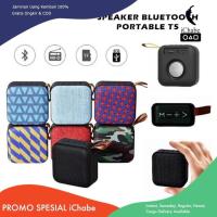 ราคา [Tokome23] MINI SPEAKER T5 WIRELESS PORTABLE BLUETOOTH USB AUX SD CARD Speakers (42164720622)