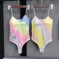 ราคา บอดี้สูทสายเดี่ยวย่นอก เสริมฟองน้ำ เป้าแป๊ะ (4523063366)