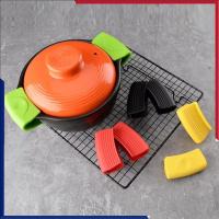 ราคา ด้ามจับหม้อซิลิโคนกันร้อน 2 ชิ้น ปลอกจับหม้อกันลื่น ทนความร้อน สำหรับกระทะเหล็กหล่อทอด (29335224552)