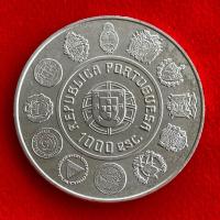 ราคา เหรียญโปรตุเกส Portugal 1000 escudos ปี 1997 Dance Pauliteiros เนื้อเงิน เหรียญต่างประเทศ (28382668626)