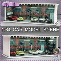 ราคา GUOHUIHU รถโรงรถรุ่น 1: 64 Scale Miniature ขนาดที่จอดรถฉาก,ที่มีประโยชน์ LED แสงจําลองฉากรถยนต์รุ่นคอลเลกชัน (43526074346)