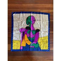 ราคา ผ้าคลุมไหล่ Vintage pablo picasso polyester scarf - ของมือสอง - (42876482590)
