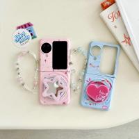 ราคา เคสโทรศัพท์แบบพับได้สําหรับ Oppo Find N3 Flip Boyang Design Love Star Magnetic Bracket Bracelet เคสโทรศัพท์ tpu แบบแข็ง (42304463830)