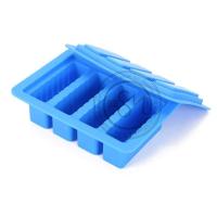 ราคา (คละสี) แม่พิมพ์ซิลิโคน แม่พิมพ์สบู่ แม่พิมพ์วุ้น แม่พิมพ์สี่เหลี่ยมผืนผ้าพร้อมฝาปิด ขนาด95กรัม 4ช่อง : 007938 (15334373315)