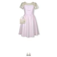 ราคา เดรสสีชมพูม่วงพาสเทล (XS) แบรนด์ญี่ปุ่นมือสอง (25180133373)