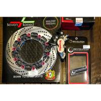 ราคา ชุด จานดิสเบรค หน้า ขนาด 300mm ปั้มBrembo 4POT หูชิต พร้อมขาจับปั้ม evolution ชุด sever speed for FORZA300-350 (22052551963)