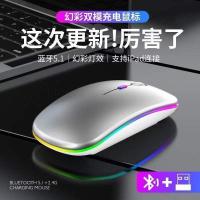 ราคา เมาส์ไร้สาย mouse wireless เมาส์ไร้สายแบบสองโหมดบลูทูธชาร์จคอมพิวเตอร์เงียบโน๊ตบุ๊คเกมสํานักงานข้ามพรมแดนเมาส์ไร้สายเรืองแสง (51202265172)