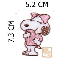 ราคา ตัวติดเสื้อ ตัวรีดเสื้อ อาร์ม Armpatch งานปักผ้า ลาย การ์ตูน สนูปี้ สนูปปี้ Snoopy (9926885253)