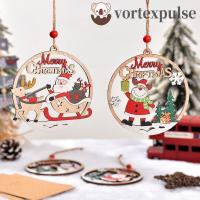 ราคา กระแสน้ําวนพัลส์ จี้ต้นคริสต์มาส, มนุษย์หิมะไม้/ซานตาคลอส/ลิ่มเครื่องประดับคริสต์มาส, ชนบทแขวนรอบกลวงตกแต่งคริสต์มาสวันหยุด (55151218568)