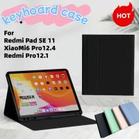 ราคา เคสคีย์บอร์ด keyboard เคส Pro12.4 mi7/7pro mi8/8pro Redmi Pad 2/PadSE 11/Pro12.1 keyboard caseเคสกันกระแทก (48701575353)
