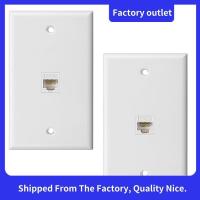 ราคา แผ่นผนังอีเธอร์เน็ต 1 พอร์ต, แผ่นผนังแจ็คพร้อม ข้อต่อ แบบอินไลน์หญิงกับหญิง RJ45 ใส่ (44170599382)