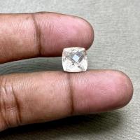 ราคา หินบุษราคัมไม่มีสีธรรมชาติ บุษราคัม หินบุษราคัมแท้ ติ่มซํา 10มม (52651986053)