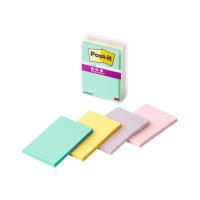ราคา Post-it Super Sticky Notes Multi-Color 5N 75×50mm 45 sheets 4 pads Clear Case 656SS-MC-5N (41872141827)