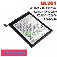 ราคา แบตเตอรี่ แท้ Lenovo Vibe K5 Note BL261 3500mAh ประกัน 3 เดือน (12574101660)