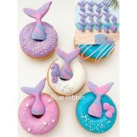 ราคา น้ำตาลปั้นรูปหางนางเงือกโทนสีม่วง แต่งเค้กวันเกิด น่ารักสุดคุ้ม แถมเกล็ดโรยฟรี (8932962247)