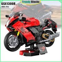 ราคา C64051,Hayabusa GSX1300R บล็อกตัวต่อรถจักรยานยนต์ Super Motorcycle ของเล่นของขวัญสําหรับเด็กผู้ชาย (43321241456)