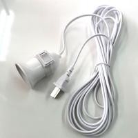 ราคา สายไฟพร้อมขั้ว E27 แบบเกลียว สาย5 เมตร สีขาว ขั้วหลอดไฟ E27 มีสวิตซ์ พร้อมสายไฟมีปลั๊กเสียบ ยาว 5 เมตร สีขาว (23424447225)