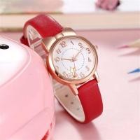 ราคา นาฬิกาเด็ก Hello Kitty นาฬิกาการ์ตูนสำหรับเด็กผู้หญิง สายหนัง (28728954592)