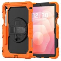 ราคา สําหรับ Samsung Galaxy Tab S11 2025 เคสซิลิโคนป้องกันหน้าจอในตัวพร้อม 360° ที่วางขาตั้งสายคล้องมือหมุนได้มาพร้อมสายสะพาย (40172085240)