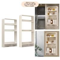 ราคา LOVIVER ชั้นวางของติดผนัง ชั้นวางของติดผนัง 3 ชั้น ชั้นวางของในห้องน้ํา ออแกไนเซอร์ (28928384180)