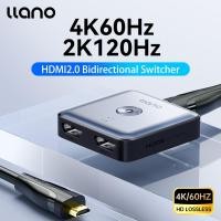 ราคา LLANO HDMI 2.0 Switcher, 2-in-1 Out / 1-in-2 Out, อะแดปเตอร์แยก HDMI 4K สองทาง 4K/60Hz 2K/120Hz, 20M, Converter สําหรับแล็ปท็อป / สวิตช์ PS4 PS/ทีวี/จอภาพ (52700355598)
