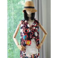 ราคา เสื้อแฟชั่นมือสองมือสอง เสื้อแขนกุดลายกราฟิก เสื้อแขนกุดมือสองรูปถ่ายจากสินค้าจริงB40 (22418033603)