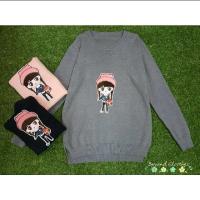 ราคา สเวตเตอร์ไหมพรม แต่งอะไหล่ตุ๊กตาผู้หญิงผมเปียใส่หมวก ผ้าzaraรุ่นใหม่ เนื้อนุ่มน่าใส่มากจ้า ส่ง 260. (49446620)