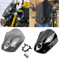 ราคา Ljbkoall FZ09 MT09 กระจกหน้ารถจักรยานยนต์ พร้อมตัวยึด สําหรับ Yamaha MT-09 FZ-09 MT 09 FZ 09 2013 2014 2015 2016 (19477383058)