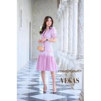 ราคา ❌Sale❌เดรสงานป้ายVegas (3991947756)