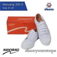ราคา รองเท้าผ้าใบนักเรียน นันยาง Nanyang 205s สีขาว 30-36 (686108905)